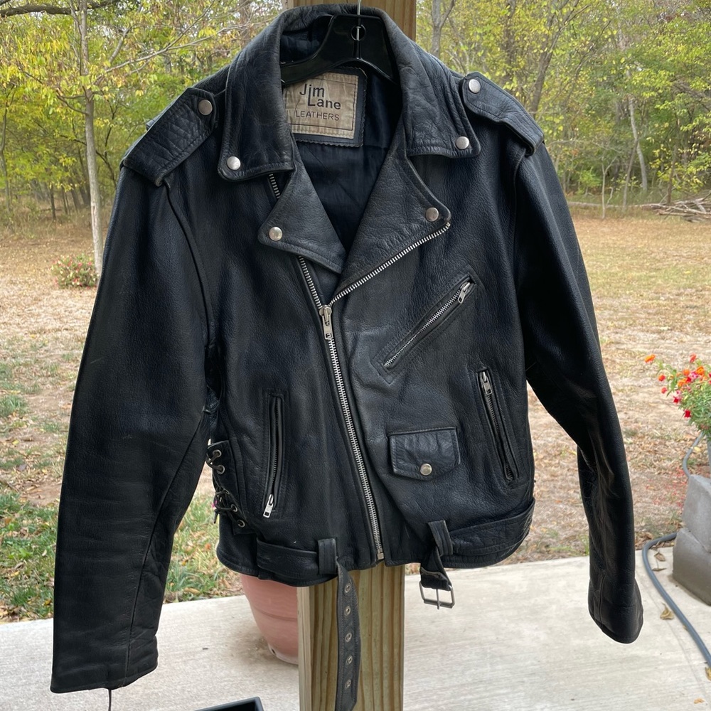 Vintage leather bomber by Jim Lane